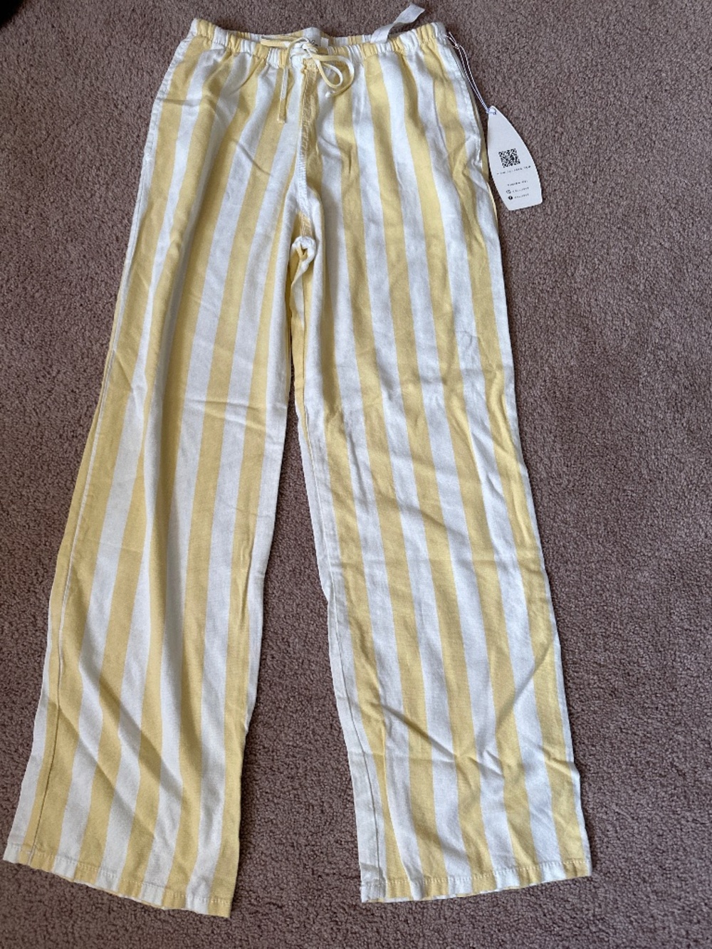 Cali1850 yellow stripe pants